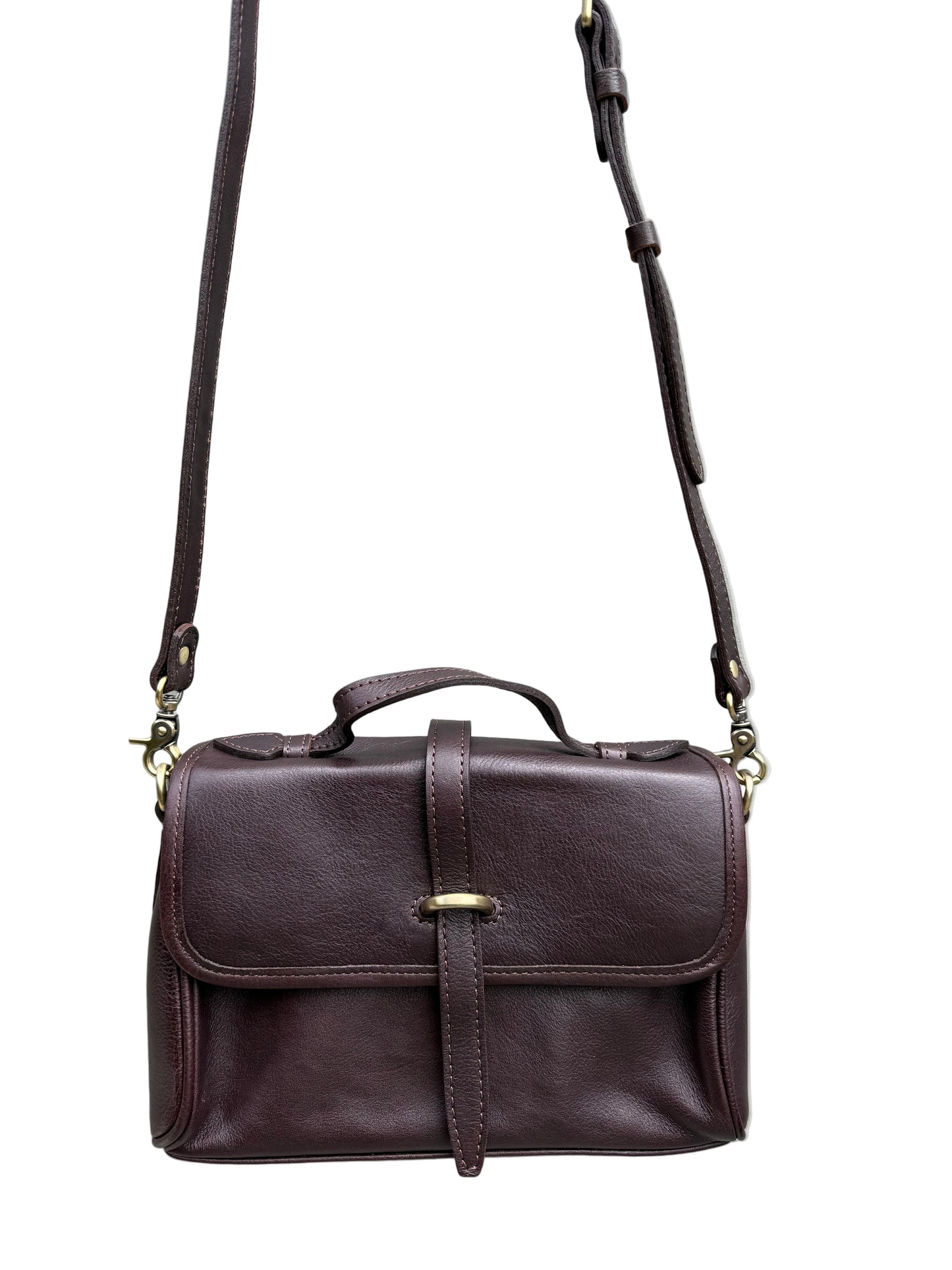 Lola Bag  - Vegetable Tanned Leather Bag with Brass Details – Versatile & Timeless