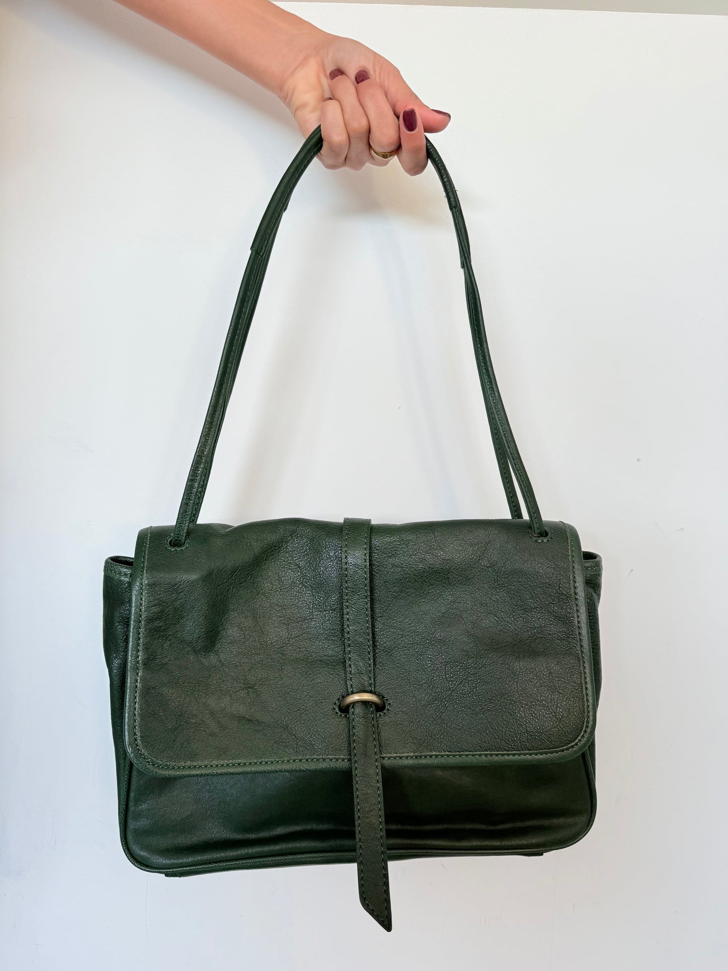 Mabel Vegetable Tanned Leather Crossbody Bag – Adjustable Strap