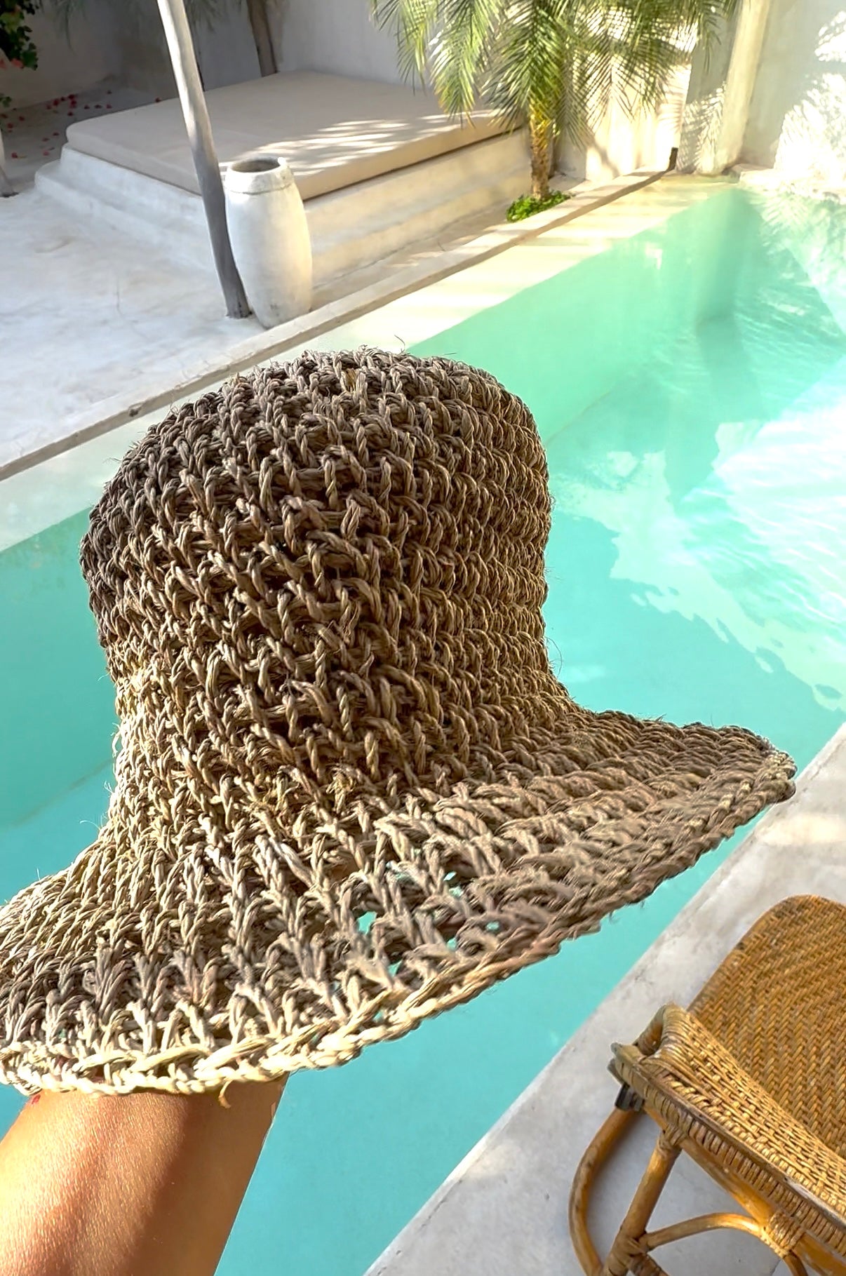 Nati Raffia Sun Hat – Handmade Wide Brim Beach Hat