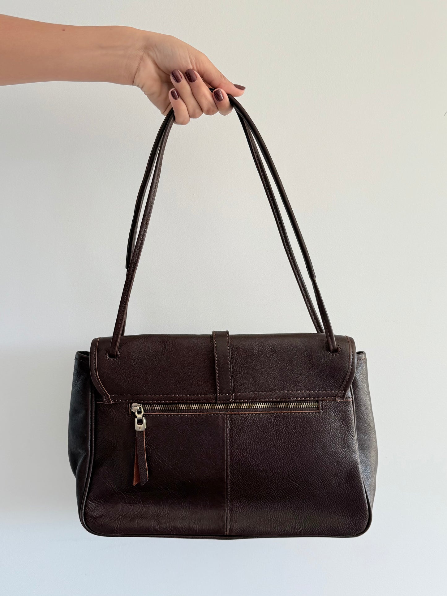 Mabel Vegetable Tanned Leather Crossbody Bag – Adjustable Strap