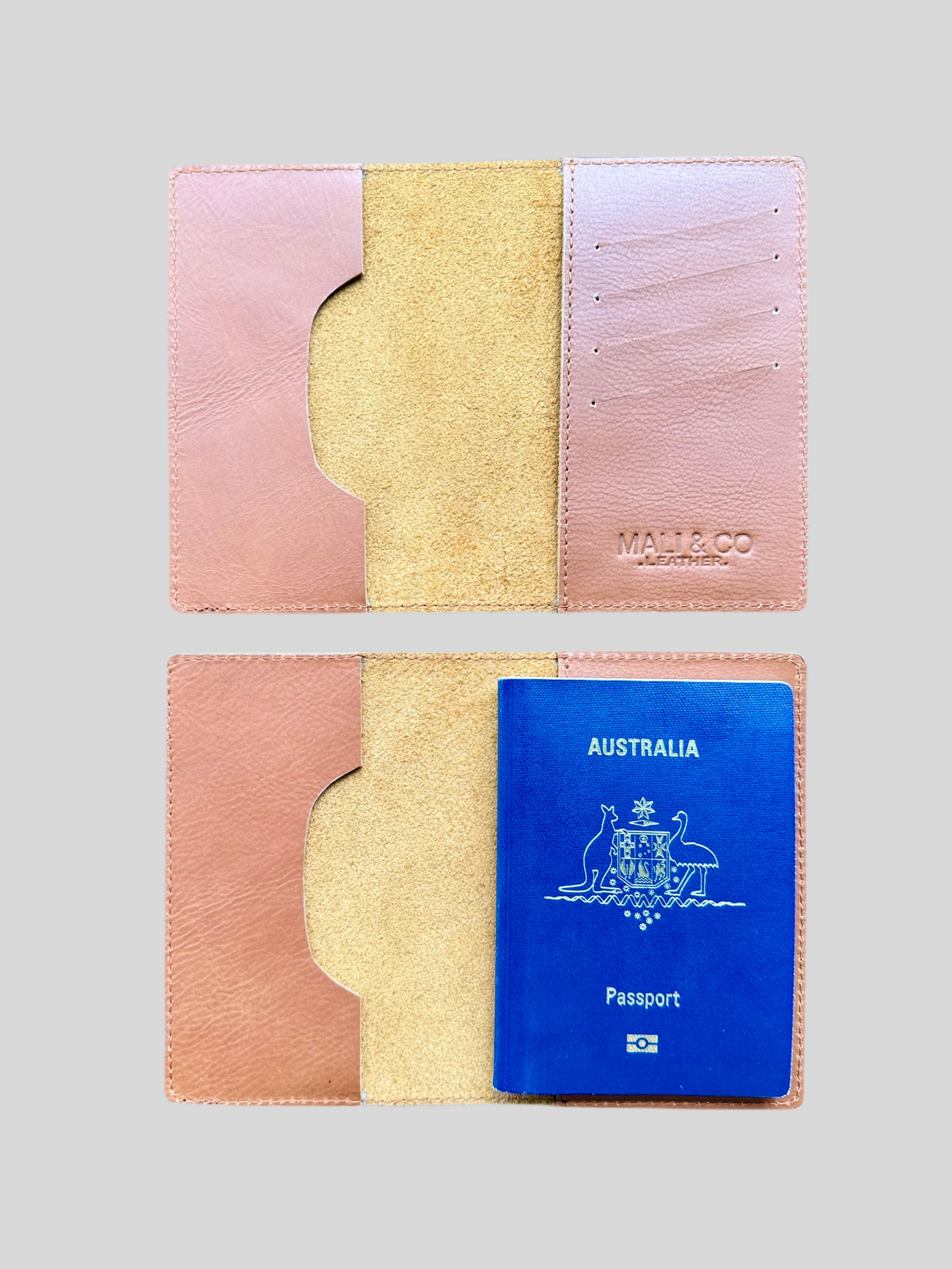 Lauren Passport Holder Cowhide Leather