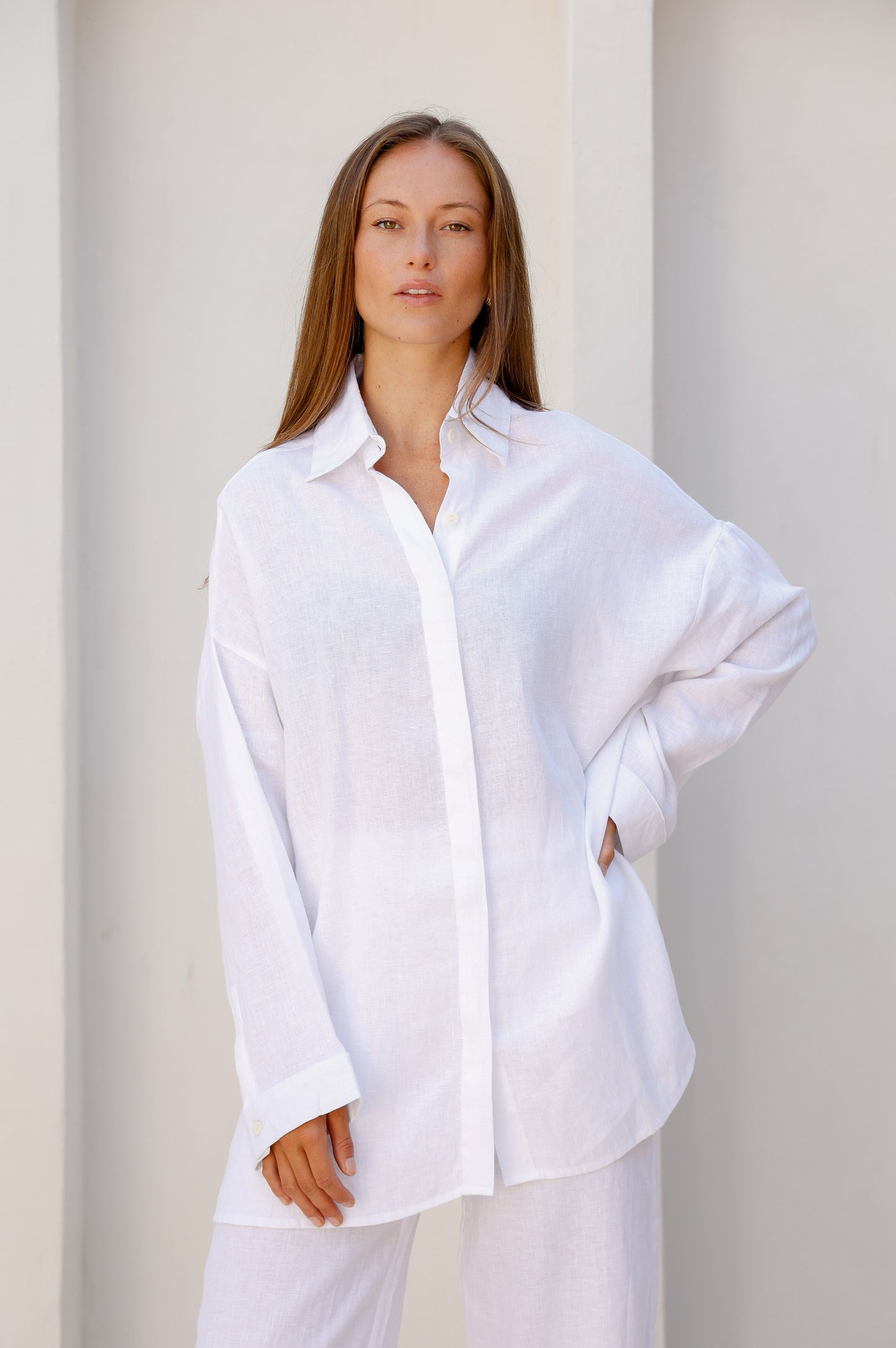 Juana - French Linen Oversize Shirt