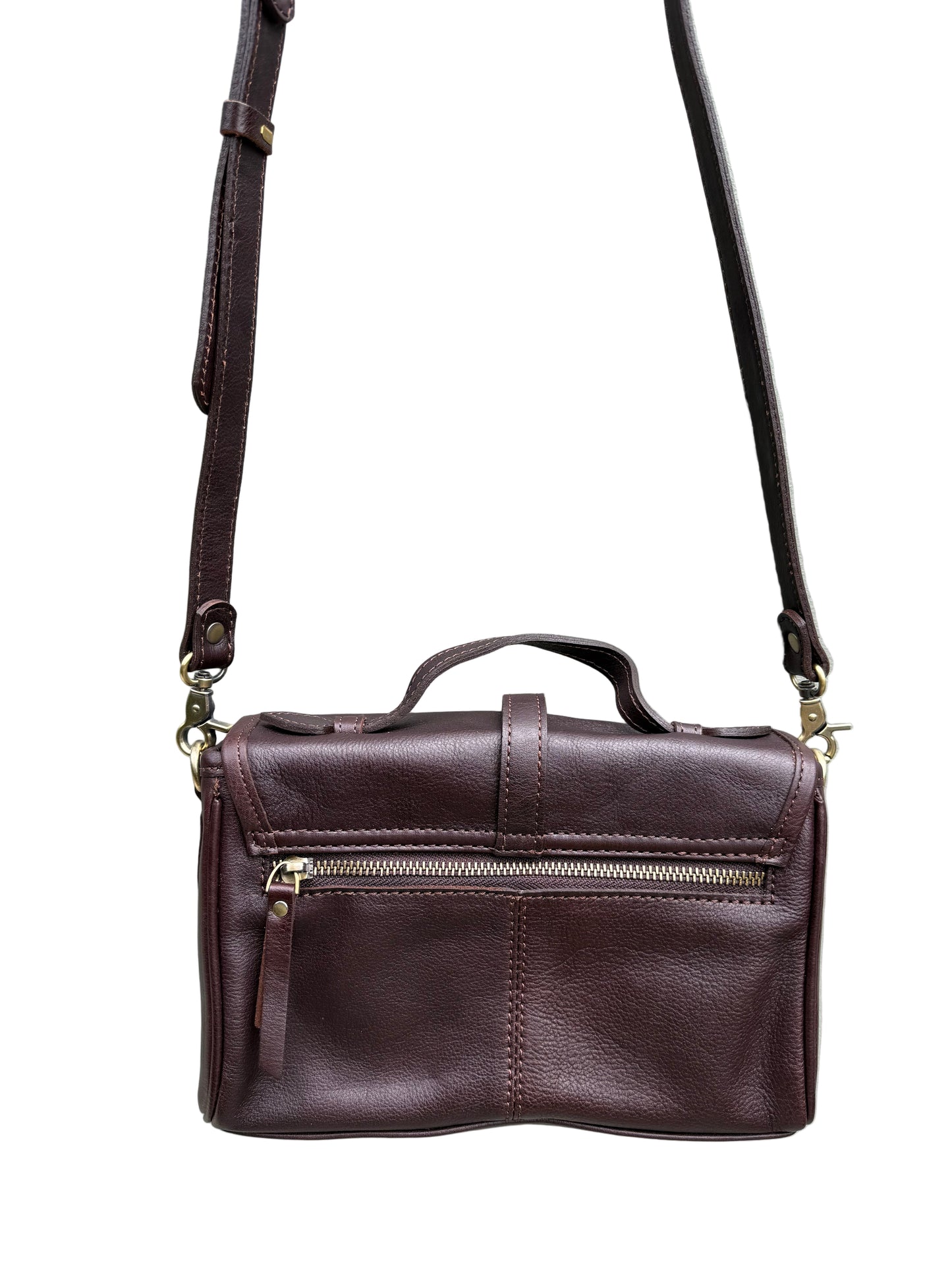 Lola Bag  - Vegetable Tanned Leather Bag with Brass Details – Versatile & Timeless