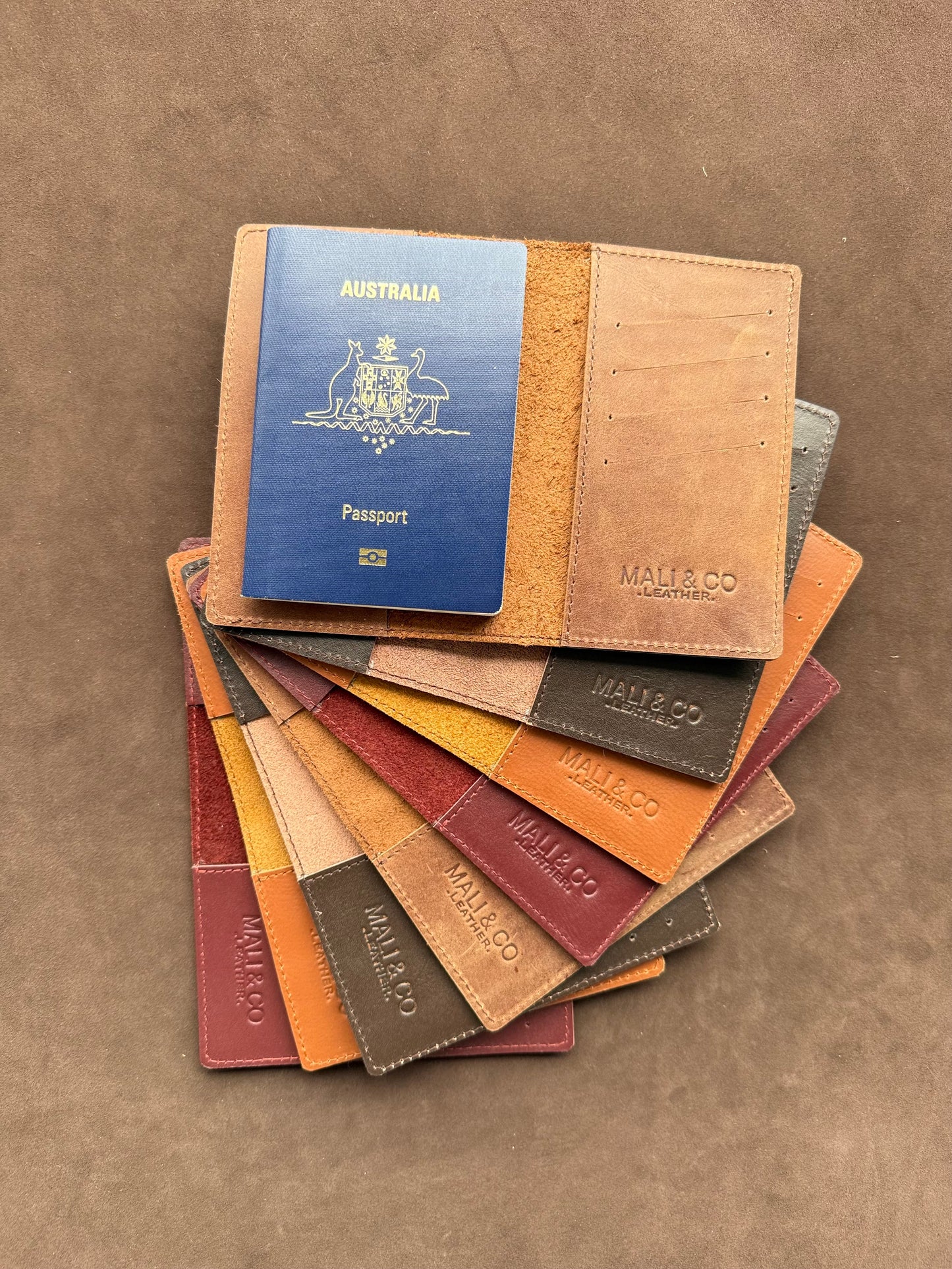 Lauren Passport Holder Cowhide Leather