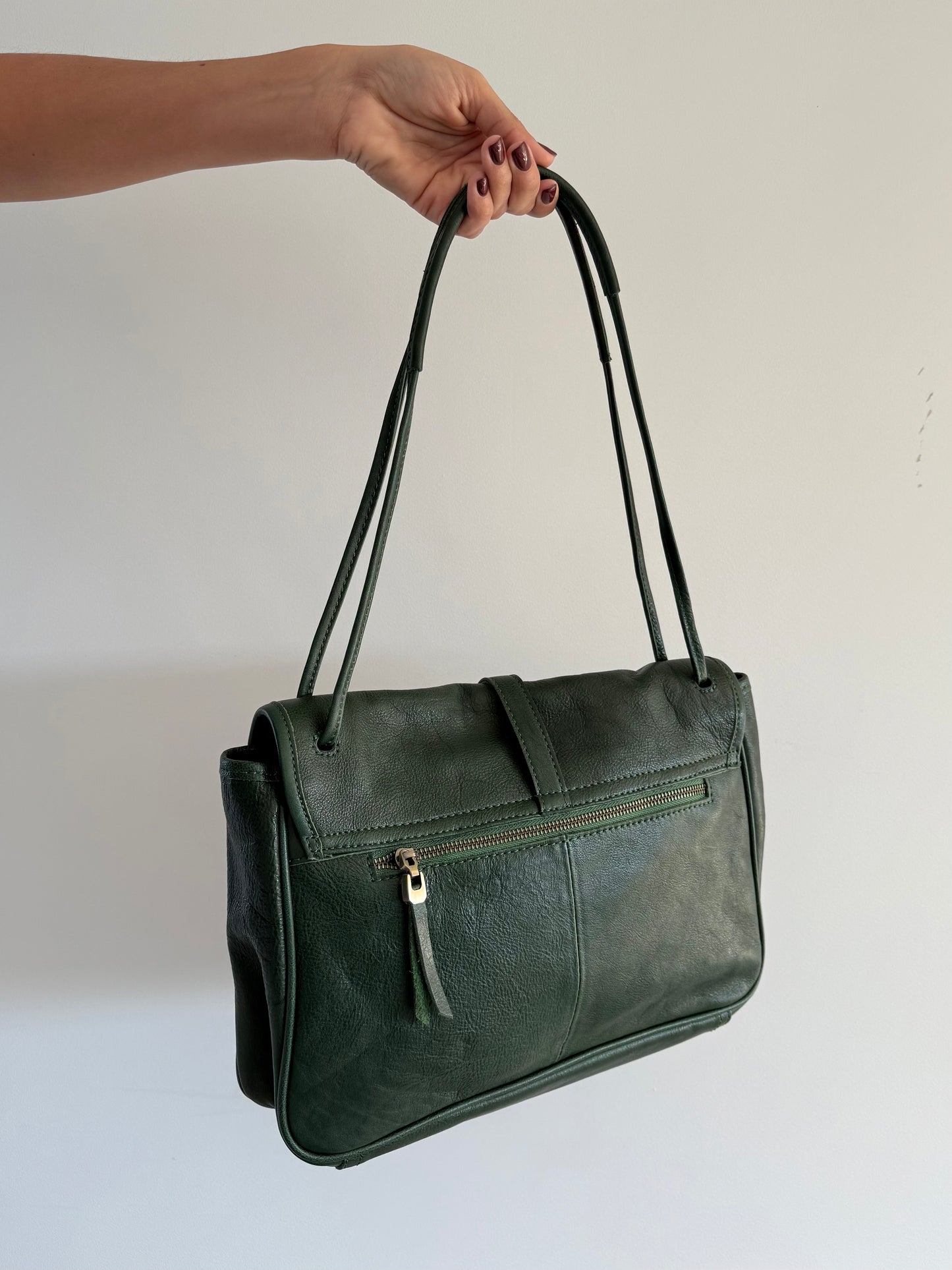 Mabel Vegetable Tanned Leather Crossbody Bag – Adjustable Strap