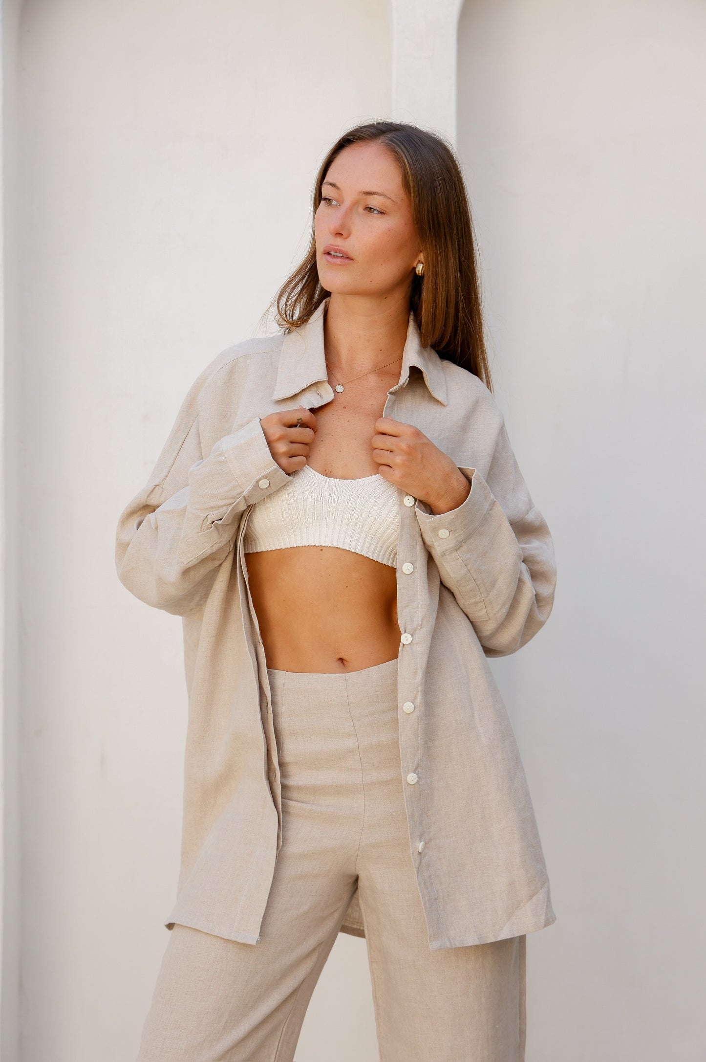 Juana - French Linen Oversize Shirt